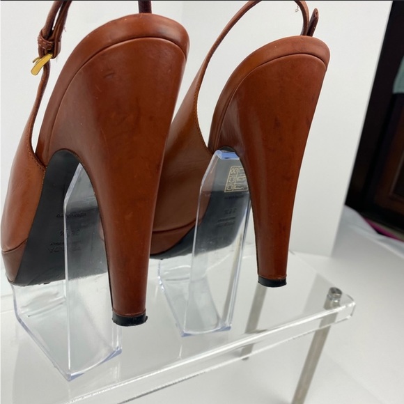 Prada teak sling back round heels AUTHENTIC $$PRICED 2 SELL 💥 - Picture 10 of 16